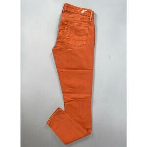 Earnest Sewn Harlan Skinny Stretch Denim Jeans. Burnt Orange, Women's 27. GUC!!